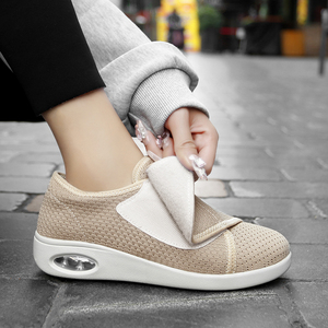 Ortopedico ortopedico di ampia larghezza per anziani con chiusura ad anello regolabile con gancio piedi gonfi che camminano Edema <span class=keywords><strong>scarpe</strong></span> diabetiche per le donne - Product Image 5