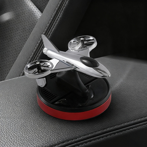 Diffuseur d'air solaire rotatif de luxe pour voiture, éliminateur d'odeurs, design en forme d'avion, huile parfumée solide, aromathérapie, parfum - Product Image 4