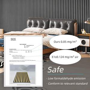 Materiales Decorativos de Insonorización, Panel de Pared de Listones de Madera, Akupanel, Panel de Pared Acústico de Madera Negra para Cine - Product Image 4