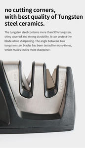 Afilador de cuchillos de cocina profesional Nuoten <span class=keywords><strong>2022</strong></span>, Material ABS, herramienta ecológica de 2 etapas, nuevo producto como se ve en la <span class=keywords><strong>TV</strong></span> - Product Image 3