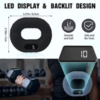 Anillo Fortalecedor de Agarre de Mano de Silicona con Pantalla LED, Textura de Panal, Entrenador de Dedos Portátil para Hombres, Mujeres y Niños