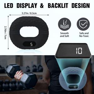 Ingrosso Impugnatura Elettrica <span class=keywords><strong>in</strong></span> Silicone per Rafforzamento delle Dita Nera 40LB - Product Image 4