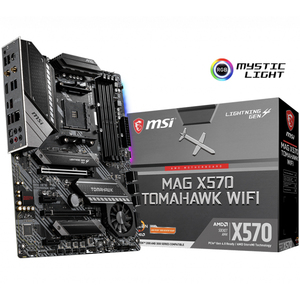 MSI MAG X570 TOMAHAWK WIFI Used Motherboard Supports AMD Ryzen <strong>5</strong> 5600G and Ryzen 7 5700G Processors for Socket AM4 - Product Image 3