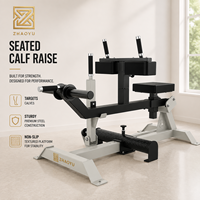 Machine à soulever les mollets assis à charge libre ZY, équipement de musculation des jambes pour salle de sport commerciale avec plateforme de pied stable et conception ergonomique
