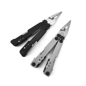 Pince <span class=keywords><strong>multifonction</strong></span> portable HongRui en acier au carbone, tournevis, coupe-fils et ciseaux à ressort pour le camping tactique en extérieur - Product Image 4