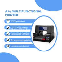Impresora UV A3 de Uso Amplio Refinecolor, para Acrílico, PVC, Carcasas de Teléfono, Encendedores, Pelotas de Golf, Máquina de Impresión Plana para Pequeñas Empresas