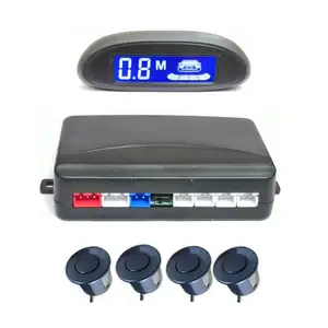 Sistema de sensor de aparcamiento para coche con sistema de sensor trasero LED de 4 vías Sensor de aparcamiento led para coche LCD