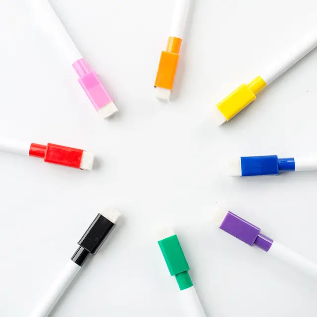 Bullet Tip Dry Erase Magnet Fine Tip WhiteBoard Marker Magnetic Color Dry Erase Markers Whiteboard With Eraser