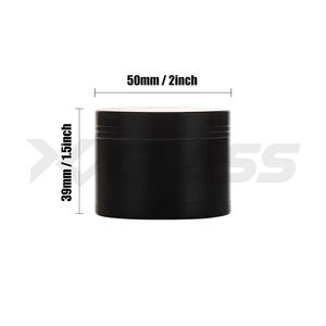 Accesorios para Fumar, Triturador de Tabaco Personalizado Premium, Color Negro Zinc, Dientes Afilados de Acero, Molinillo de Hierbas Portátil para Fumar - Product Image 4