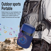 Speaker dengan Earphone TWS, Earphone Olahraga Tahan Lama, Earphone Bluetooth In-Ear, Speaker Bluetooth Stereo 2-in-1