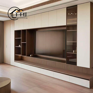 Mobile <span class=keywords><strong>TV</strong></span> in Legno Semplice, Set Consolle Porta <span class=keywords><strong>TV</strong></span> per Casa, Mobile Intrattenimento Moderno per <span class=keywords><strong>Soggiorno</strong></span>, Camera da Letto e Appartamento - Product Image 2