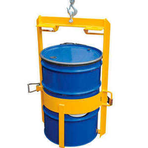 Abrazadera de elevación de bidones para grúa, equipo de manipulación de bidones de alta resistencia para el levantamiento seguro de bidones de aceite en uso industrial - Product Image 1