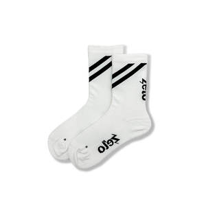 Men's Quick Dry Cycling <b>Socks</b> – Knitted Thin Moisture Absorption Breathable Crew Print for Road Bike & Running – Autumn - Product Image 2