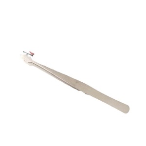 Flat Head Tweezers Stainless Steel 12.5cm Industrial Grade Antimagnetic For Mobile <b>Phone</b> Repair And Stamps - Product Image 3