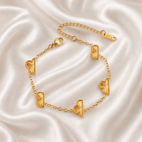 Bracelet trèfle à quatre feuilles en acier inoxydable plaqué or 18 carats de 13 mm pour femme, bijou tendance en nacre colorée, porte-bonheur