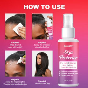 <span class=keywords><strong>Bellezon</strong></span> Spray Protector de Piel para Adhesivo de Pelucas, Protección del Cuero Cabelludo, Prevención de Irritación, Adhesión Duradera - Product Image 6