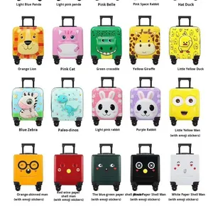 Kotak hadiah kapasitas besar, kotak hadiah murid taman kanak-kanak, koper troli kartun modis Spinner anti air 18 inci kapasitas besar - Product Image 2