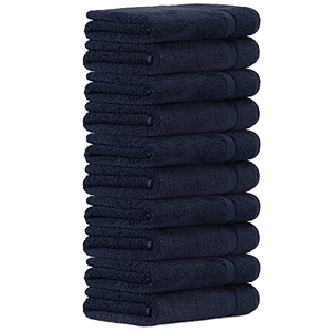 100%Cotton Woven Eco-Friendly Quick Dry <b>Bath</b> Washcloths Hand <b>Towels</b> <b>Set</b> Premium Ultra Soft Highly Absorbent Striped Pattern Home - Product Image 1
