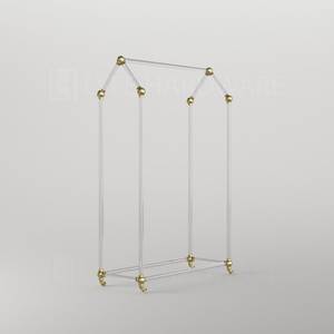 Manufacture Durable Transparent Lucite Design Acrylic Rolling Rack for Living Room Decoration - Product Image 4