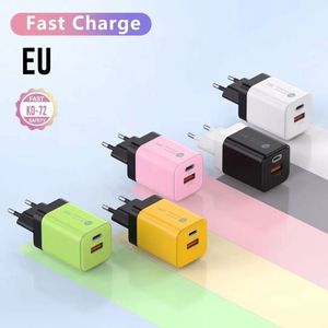 Chargeurs muraux pour téléphone portable les plus vendus Pd3.0 Pd20w Us Eu, chargeurs rapides pour téléphone portable, chargeurs muraux USB, alimentations 38W - Product Image 4