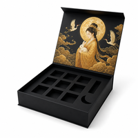 Boîte rigide pliable personnalisée avec impression UV et insert en carton pour l'emballage de cadeaux de thé, fabricant et usine