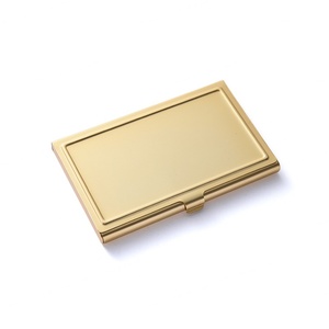 Porte-cartes de visite économique en aluminium vierge, personnalisable avec logo, en stock - Product Image 1