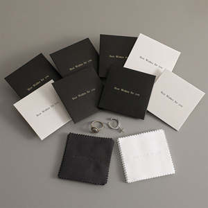 Zarf takı parlatma bezi ile gümüş lehçe bez özelleştirmek mücevher temizleme elmas temiz bez Logo ile - Product Image 1