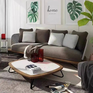 Ensemble de meubles en bois modernes pour l'<span class=keywords><strong>extérieur</strong></span> et l'<span class=keywords><strong>intérieur</strong></span>, résistant aux UV, <span class=keywords><strong>canapé</strong></span> de balcon, garantie de 2 ans pour la cour, l'hôtel, le jardin - Product Image 3