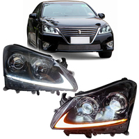 Phares LED de voiture pour Toyota Crown 2010 2011 2012, phares projecteurs améliorés, feux de jour DRL, clignotants