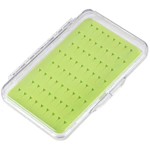 超薄飞钓鱼盒飞硅胶盒塑料口袋透明盖易缝绿色小背心