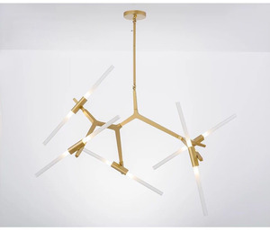 Lampadario Moderno a Forma di Ramo d'Albero, Lampada a Sospensione Creativa Nordica in Alluminio per Quartieri Commerciali e Ville - Product Image 2