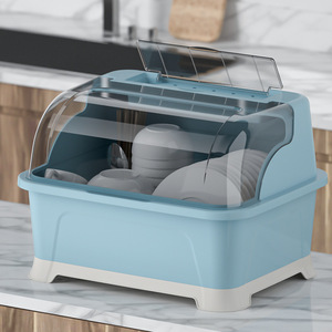 XT106-117 Design Direct Sales Boîte de <span class=keywords><strong>rangement</strong></span> en plastique anti-poussière pour couvercles de <span class=keywords><strong>vaisselle</strong></span>, avec égouttoir, pour tiroir de cuisine et armoire de cuisine - Product Image 1