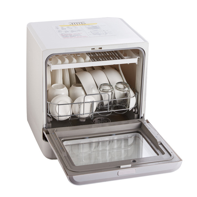 Automatic Smart Desktop Dishwasher Countertop High Efficiency High Temperature Sterilization Hot Air Drying Dish Washer