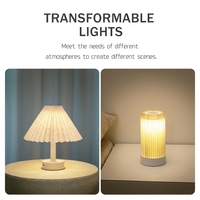 Nordique LED éclairage chevet ABS moderne électrique Design Rechargeable DC nouveauté ombre forme pour décor à la maison chambre espace de vie