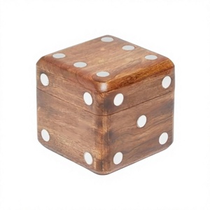 Dados de Madera Ecológicos, Objeto Decorativo, Artículos de Decoración para Oficina y Hogar, Ideas de Regalos Promocionales, Dados Personalizados Hechos a Mano - Product Image 1