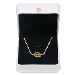 FADELI PACKING FSC Scatola di Imballaggio in Plastica Rivestita in Pelle PU Bianca con Logo Personalizzato, Scatola per Gioielli in Camoscio per Anelli, Collane e <span class=keywords><strong>Bracciali</strong></span> - Product Image 6