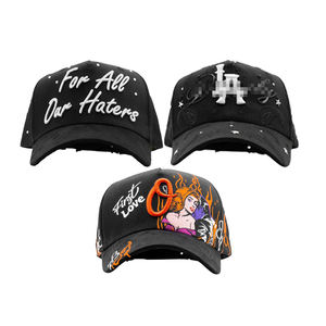 Nuevas Gorras 31 Hats X <span class=keywords><strong>Oscar</strong></span> Ortiz First Love de Calidad Original, Personalizadas con Logo Bordado en 3D, Efecto Desgastado, Visera Curva, Ajustables de 5 Paneles - Product Image 1