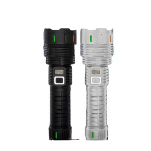 New 20W White Laser 1700lm Fluorescence Flashlight Camping Light Car Tactical Type-C Charging Portable Trekking Flashlights Lamp