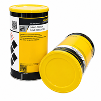 Lubrifiant pour engrenages ouverts Kluber GRAFLOSCON C-SG 2000 ULTRA 2000 cSt, graisse graphite haute performance pour fours rotatifs et broyeurs, 1 kg