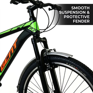 Bicicletta da Montagna Multiuso 2026, 26 Pollici, MTB con Freni a Disco, Forcella in Alluminio, Parafanghi Completi, Portapacchi Posteriore Robusto, 21 Velocità - Product Image 5