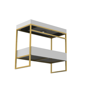 Chêne imitatif mural moderne salle de bain luxe vanité évier lavabo armoire Combo pour petit espace - Product Image 2