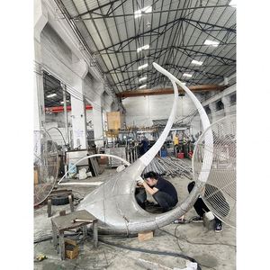 Escultura de Acero Inoxidable 316 Estilo Art Deco, Impermeable, para Montaje en Suelo Exterior - Product Image 5