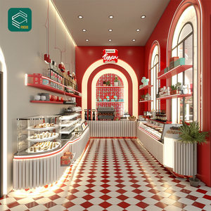 Bong bóng trà hiển thị cà phê quầy <span class=keywords><strong>bar</strong></span> đứng quán cà phê đồ đạc sang trọng thiết kế nội thất quán cà phê - Product Image 6