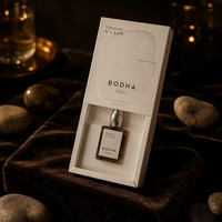 Boîte d'emballage coulissante pliable personnalisée avec logo en relief en creux pour flacon de parfum 50 ml
