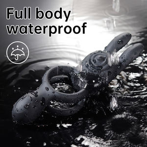 Nieuw Ontwerp App Afstandsbediening Seksspeeltje Voor Koppels Dubbele <span class=keywords><strong>Ring</strong></span> Konijn Haan <span class=keywords><strong>Ring</strong></span> Verlengen Tijd Stimuleert Testikels En Clitoris - Product Image 3