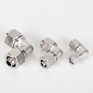 Raccord pneumatique coudé à angle droit en cuivre pur KNPV, 4 6 8 10 12 14 16 mm - Product Image 2