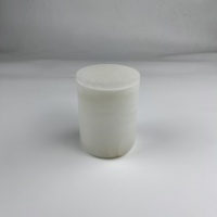 Bougeoirs, lanternes et bocaux à bougies en onyx blanc nordique uniques en vrac avec insert en verre pot vide en marbre pour la fabrication de bougies