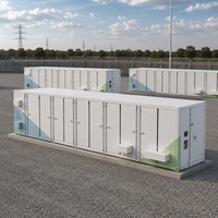 Système de stockage d'énergie solaire et éolienne BESS en conteneur de 1 à 5 MWh, batterie au lithium LiFePO4, système hybride de stockage d'énergie, refroidissement liquide, communication RS485