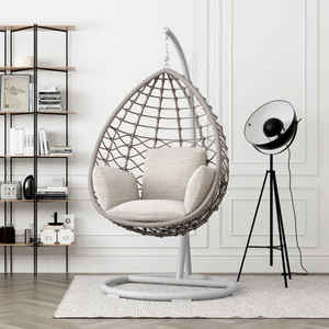 Support de chaise moderne en rotin à un siège pour chambre à coucher balcon patio ou jardin vente en gros de mobilier d'extérieur tendance - Product Image 1