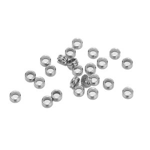 Separadores de Espiga con Orificio Grande |   Separador de Discos de Acero Inoxidable Chapado en Oro PVD de 18K para Fabricación de Joyería, Pulseras y Collares - Product Image 4